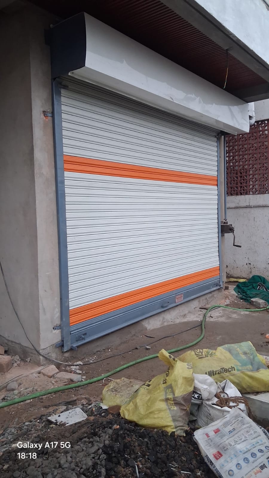 Single rolling shutter orange stripe finish, Nagpur